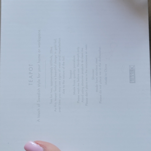 Kikki K Tea for Two Teapot Inspiration Gold - Picture 4 of 13